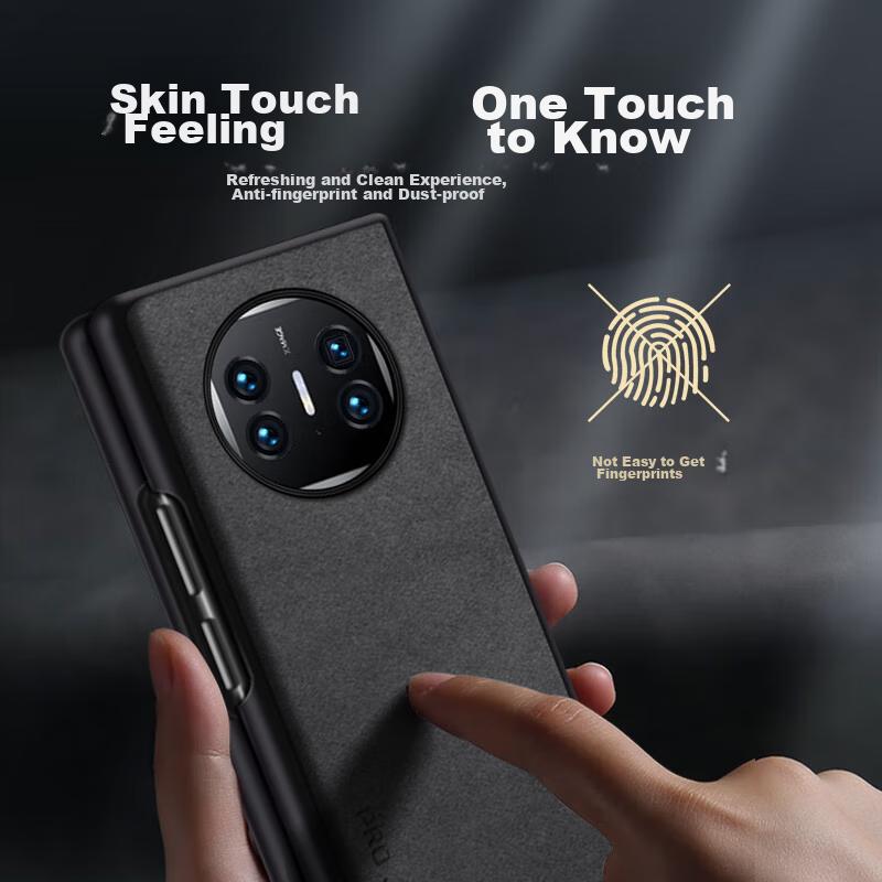 Huawei Mate X5 Phone Case, X5 Huawei Mate X5 Collector's Edition Left And Right Folding Screen Shockproof Leather Casen, Graphite Gray