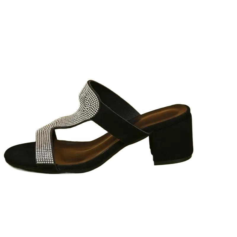 Новые летние женские тапочки, удобные тапочки на плоской подошве с квадратным каблуком, дизайнерские женские тапочки для пляжной вечеринки, Chinelos