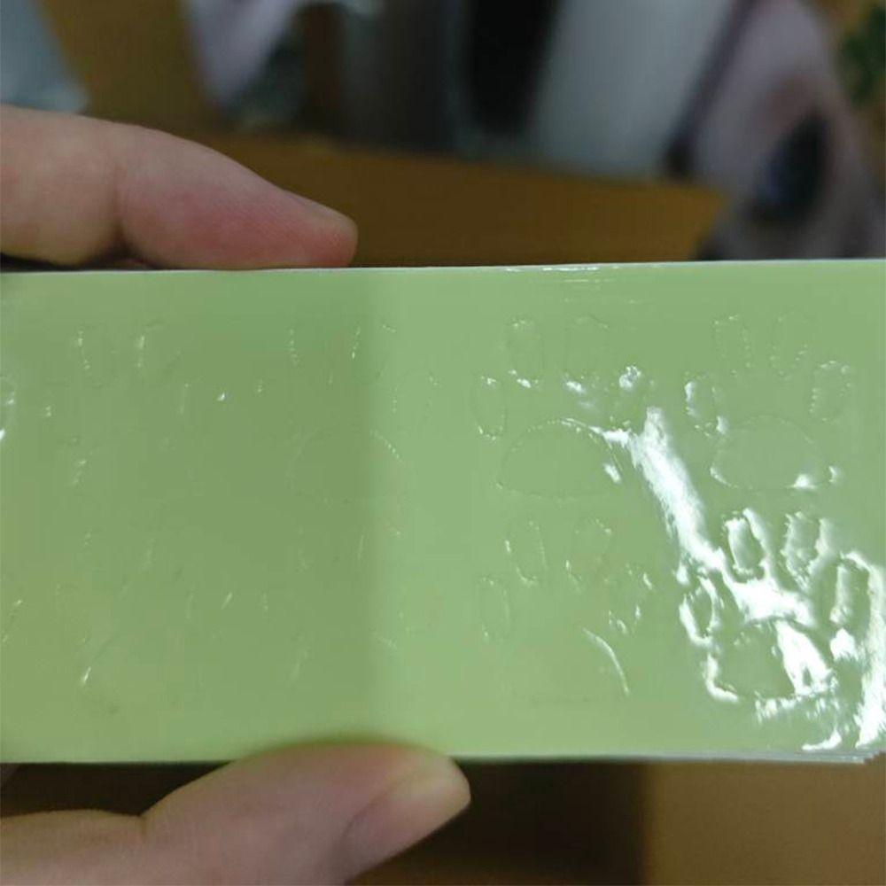 10/20Pcs Glow-in-the-Dark Paw Print Wall Decals Glowing Window Sticker Decor Accessories