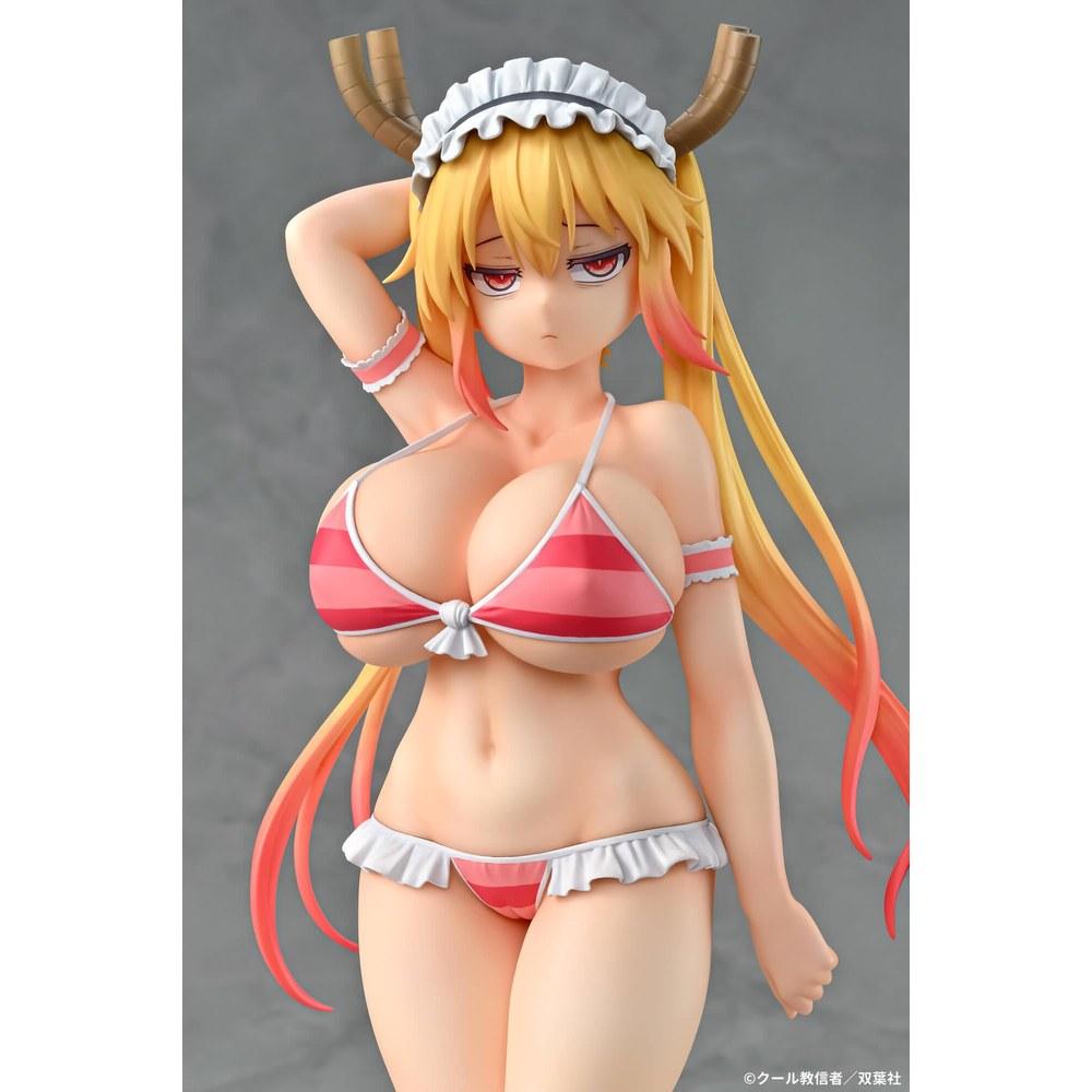 Q-six Kobayashi-san Chi no Maid Dragon Тору в купальнике Стиль 1/7 Масштаб ПВХ Фигурка