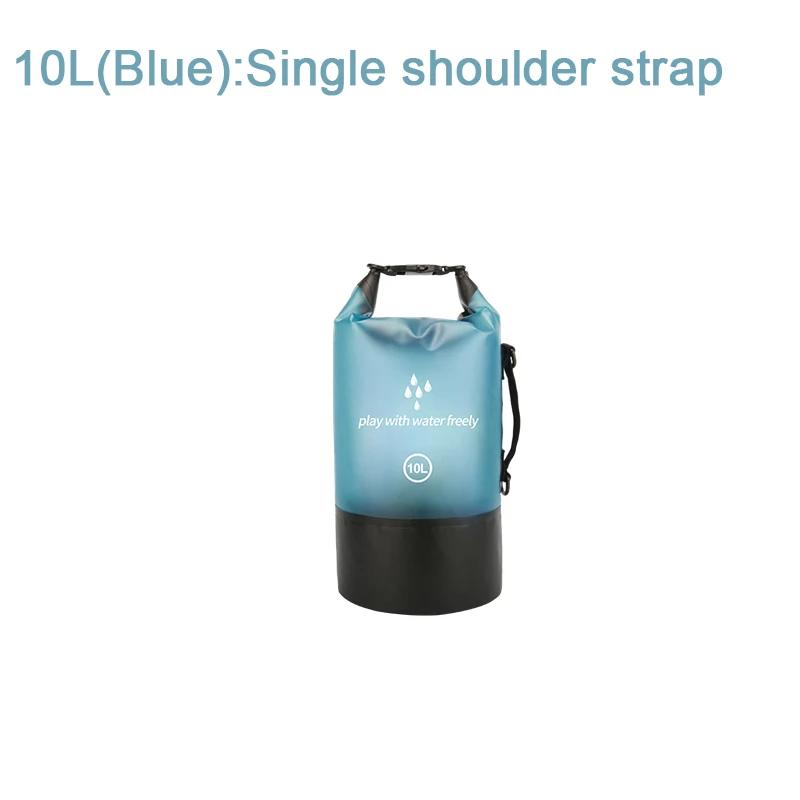 PVC Waterproof Dry Bag 2L/5L/10L/20L Outdoor Diving Foldable Man Women Beach Swimming Bag Rafting River Ocean Backpack
