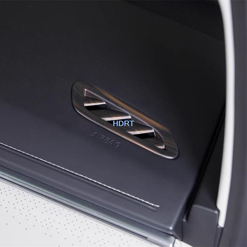 Car Peach Wood Interior Sticker Gear Shift Window Control Panel Air Vent Outlet Cover For Buick GL8 Avenir Luxury PHEV 2024 +