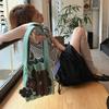 [Выбор Inple] Счастливый плиссированный трикотаж S Алоха (ВСЕ)