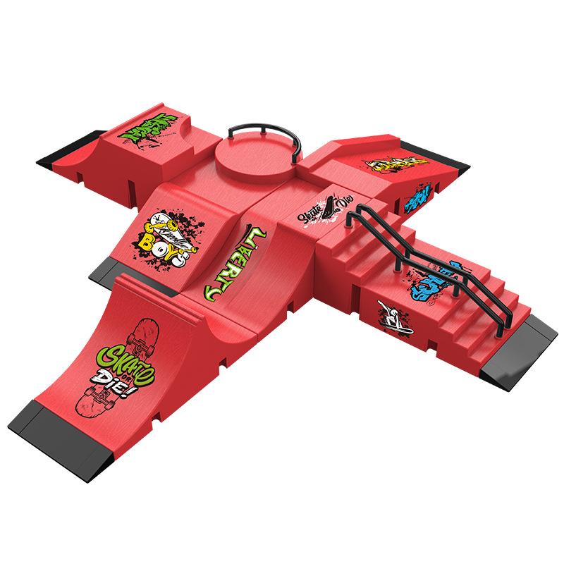 Мини-набор реквизита для фингерборд-парка: Креативная игрушка-рампа с изгибом