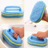 Eraser Cleaning Bathtub Soft Kitchen Tool Blue Sponge Brush Magic Sponge Ceramic Tile Cleaner Handles  Accessories
