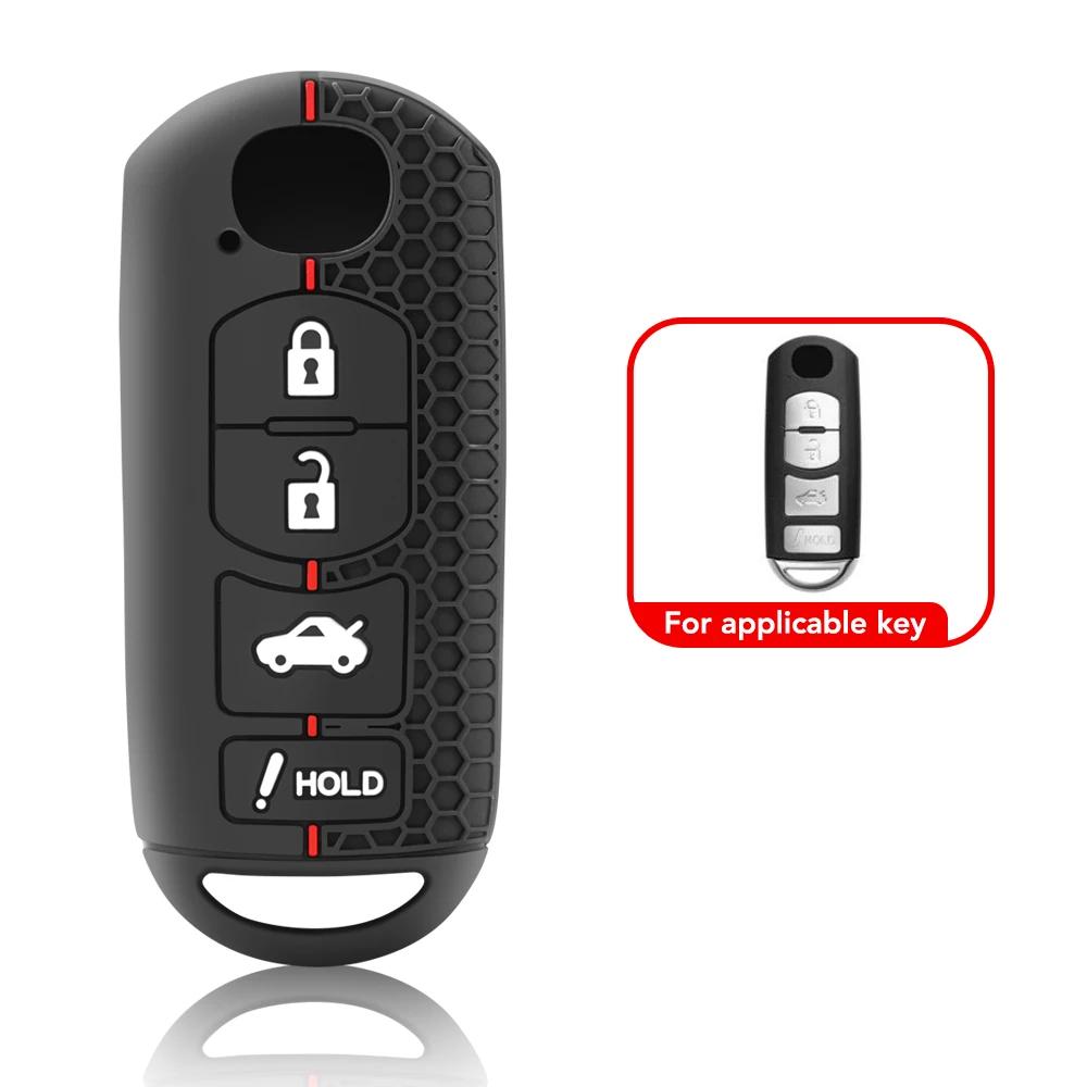 Silicone Car Remote Key Case Cover Fit for Mazda 2 3 6 Axela Atenza CX-5 CX5 CX-7 CX-9 2014 2015 2016 2017 2018 Smart 2 Buttons