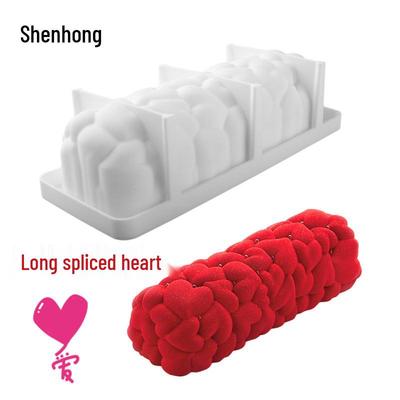 Shenhong Валентина Прямоугольная форма для муссового торта в виде сердца из силикона