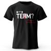 Мужская футболка с принтом «No I in Team», 100% хлопок, свободные футболки с саркастической графикой для женщин, летние топы, спортивная уличная одежда