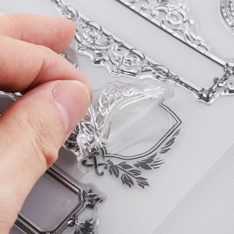 Frame Silicone Clear Seal Stamp DIY Scrapbooking Embossing Photo Album Decorative