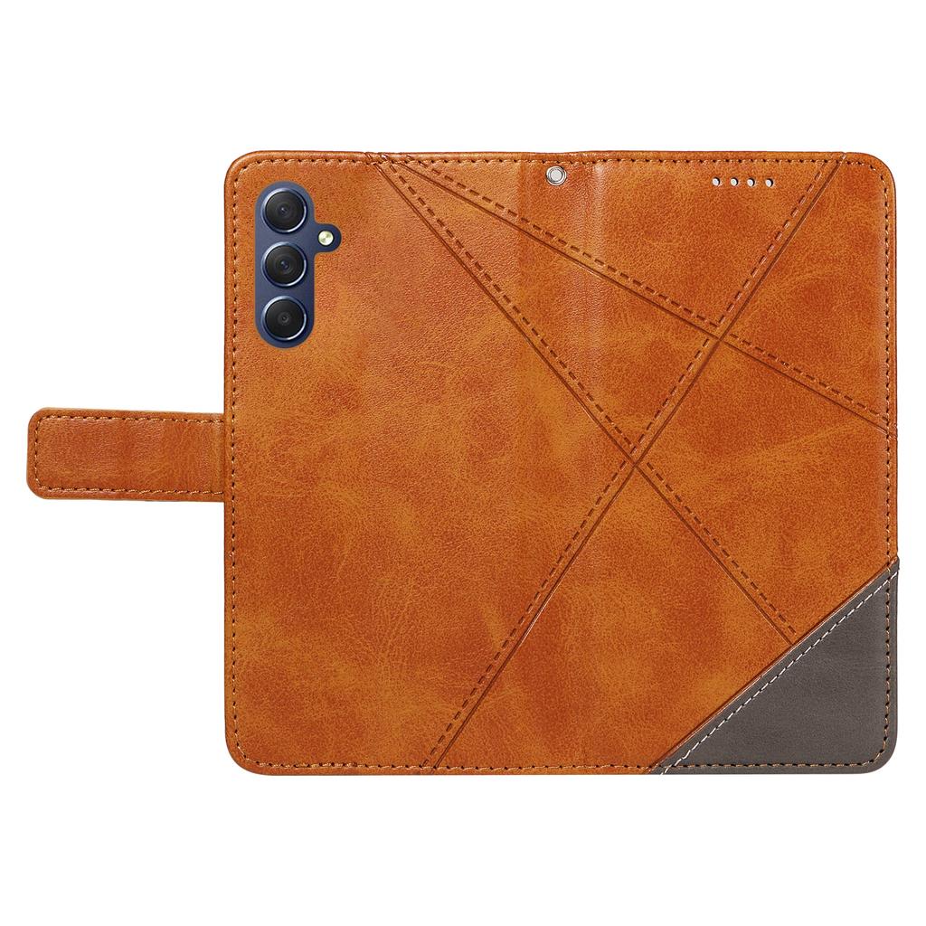For Samsung Galaxy A15 5G Case Flip Geometric Line Leather Phone Cover