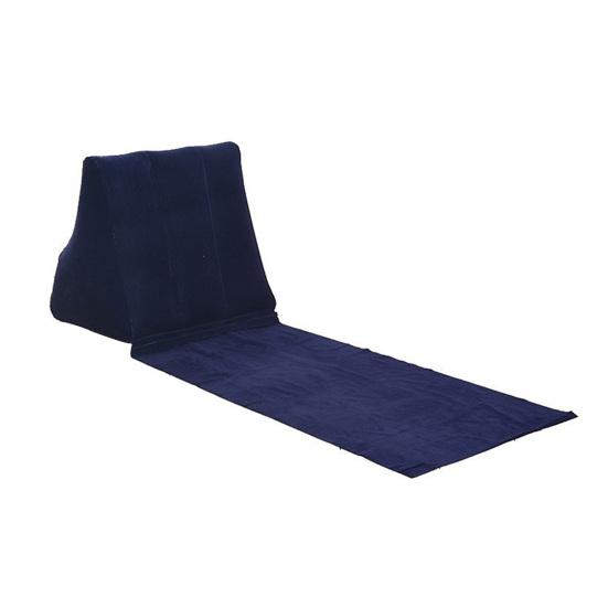 Подушка для кемпинга на открытом воздухе Треугольная подушка ПВХ Флокированная Надувная подушка Портативная Складная Летний Пляж