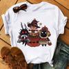 Satan Demon Death Scary T -Shirt Women 'S Demon Print T -Shirt Cartoon Grim Reaper Baphomet T -Shirt