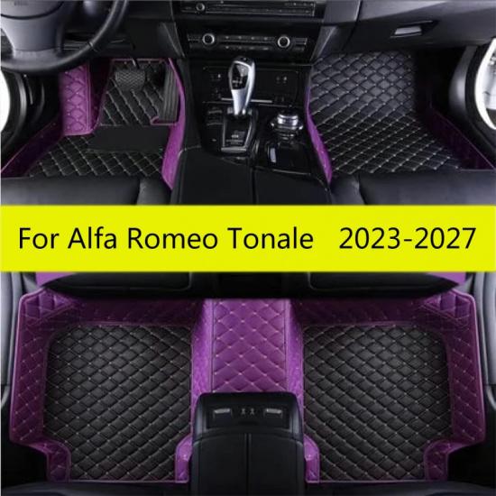For Alfa Romeo Tonale 2024 2025 2026 2027 Car Floor Mats Auto Full Set Leather Carpet Pads Vehicle Foot Matts Rugs