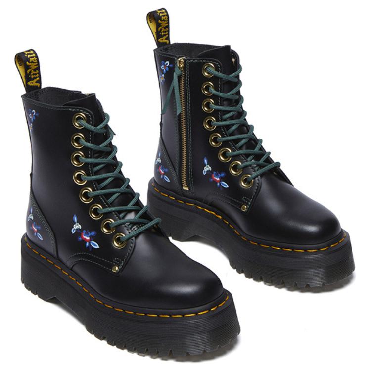 Dr. Martens Кожаные Легкие Удобные Дышащие Ботинки на Толстой Подошве Ботинки Унисекс Черные 32164001