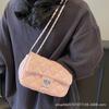 Gentle Texture Lock Temperament Chain Small Bag Women's 2025 Spring New Versatile AINS Crossbody Bag Small Square Bag