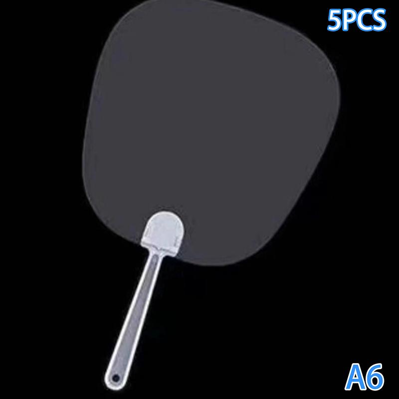 5 шт. мини прозрачный пустой веер детский DIY пустой ручной веер сценический веер декор для DIY ремесла сделать ручной веер для граффити