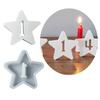 Hollow Number Silicone Molds Star Shape Casting Mould Epoxy Resin Mould DIY Baking Molds Candle Molds Home Decorations