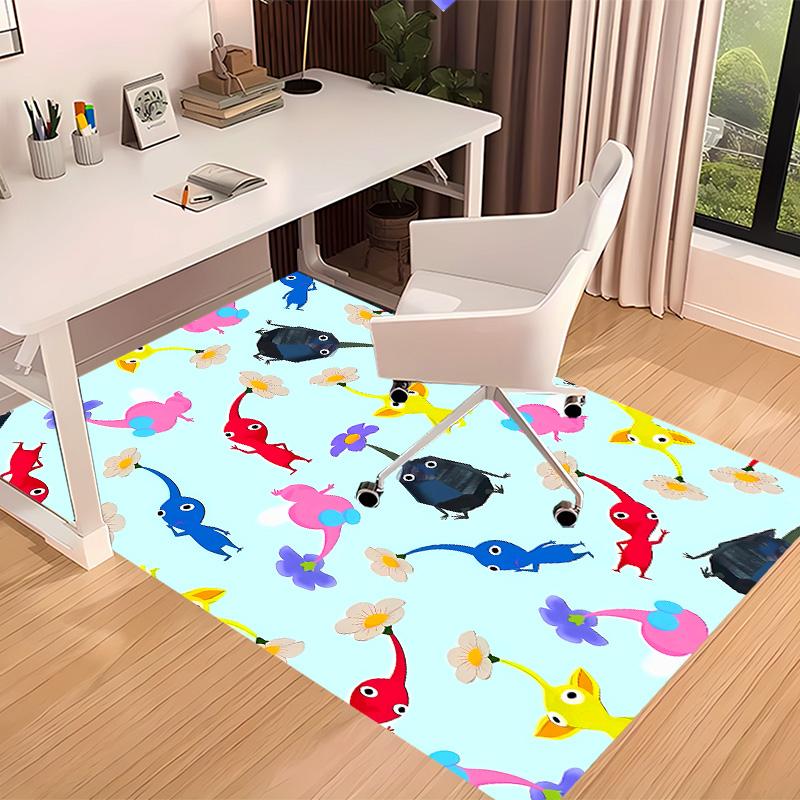 Pikmin Printed Absorbent Washable Carpet, Non-Slip Bathroom Mats, Kitchen Rugs, Yoga Mat,Living Room Entrance, Camping Picnic Rugs