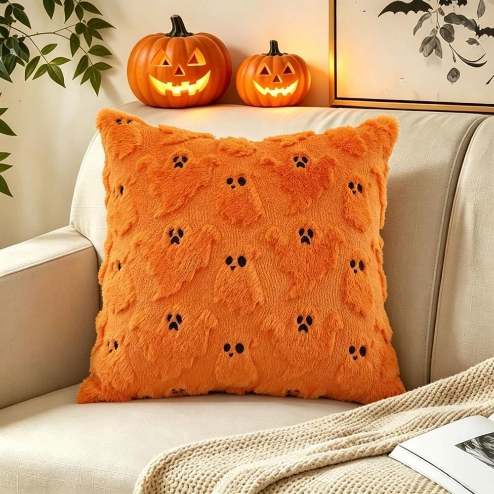 Halloween Decorative Pillowcase Square Stuffed Pillow Case Soft Cushion Covers Holiday Decor