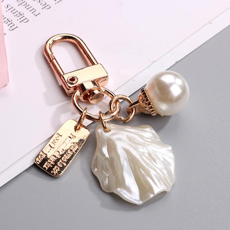 1 шт. брелок для женщин и девочек, корейская мода, жемчужный брелок для ключей, сумка, подвески, золотой брелок, брелок для ключей, милое сердечко, аксессуары для ключей
