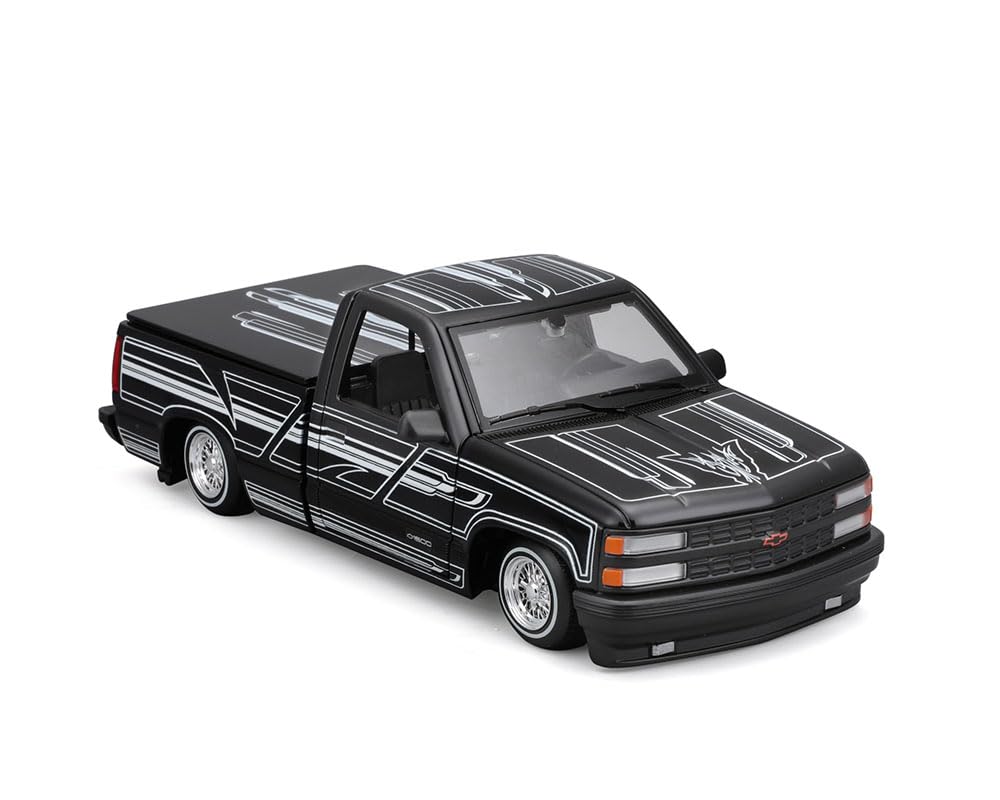 Maisto 1/24 Scale Chevrolet 454 SS Pickup 1993 Lowrider Black Maisto Lowrider MiJo Limited Edition