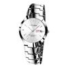 Korean Style Tungsten Color Ultra-Thin Waterproof Quartz Watch for Couples