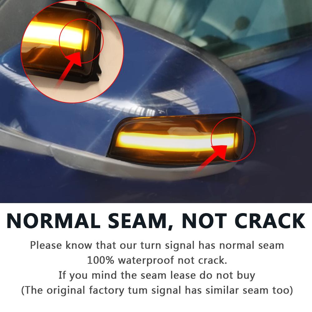 Лампа бокового зеркала, сигнальная лампа, мигалка, индикатор, пара для Volvo C30 C70 S40 S60 V40 V50 V70 2008-2010, светодиодный динамический указатель поворота