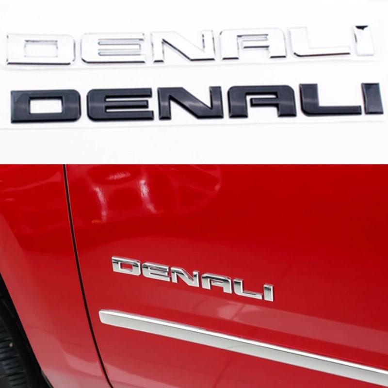 AABHB1 Логотип DENALI автомобильные наклейки для Chevrolet GMC DENALI sierra 2500 3500HD автомобильные наклейки модификация бокового крыла двери багажника наклейка аксессуары