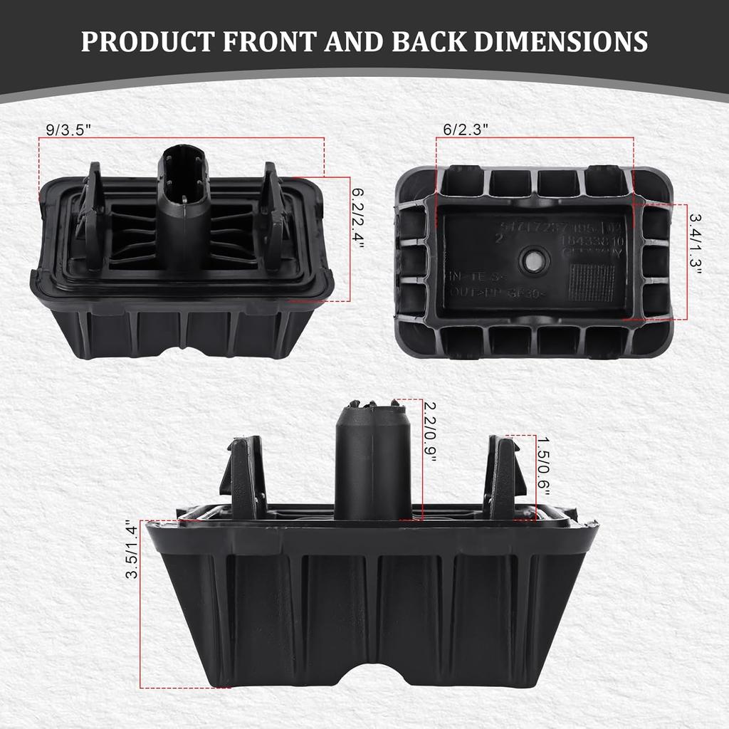 Compatible For Jack Pad Under Car Lift Support Pad BMW E82 E90 F10 F07 F02 E84 E91 E92 F18 F01 51717237195 51717123311 (Pack Of 4)