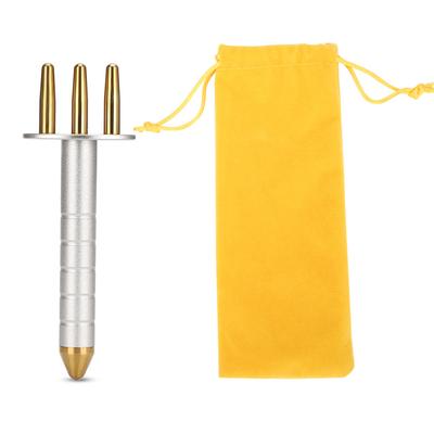 Ручка для дренажа лимфатической кислоты, 3 вилки, массажер для меридианов, косметическая массажная палочка