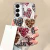 Чехол для телефона с леопардовым принтом в виде сердца для Samsung Galaxy A55 A56 A36 A26 A16 A53 A06 A14 A24 A34 A54 A15 A25 A35 A13