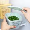 Контейнер для хранения продуктов питания для дома, лука, имбиря, чеснока, дренажные коробки с крышкой, органайзер для холодильника для фруктов, пищевая кухонная коробка