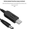 USB DC 5 В до 12 В 9 В кабель питания USB к разъему постоянного тока адаптер провод Usb Boost шнур питания разъем провода для маршрутизатора 2,1x5,5 мм через Powerbank