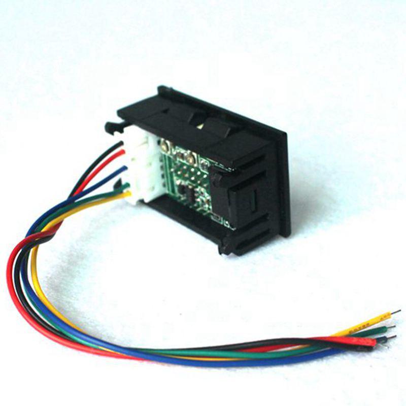 Измеритель постоянного тока с двойным дисплеем, вольт-амперметр, 100 В постоянного тока/100 А, двухцветный светодиодный вольтметр, амперметр + шунт 100 А