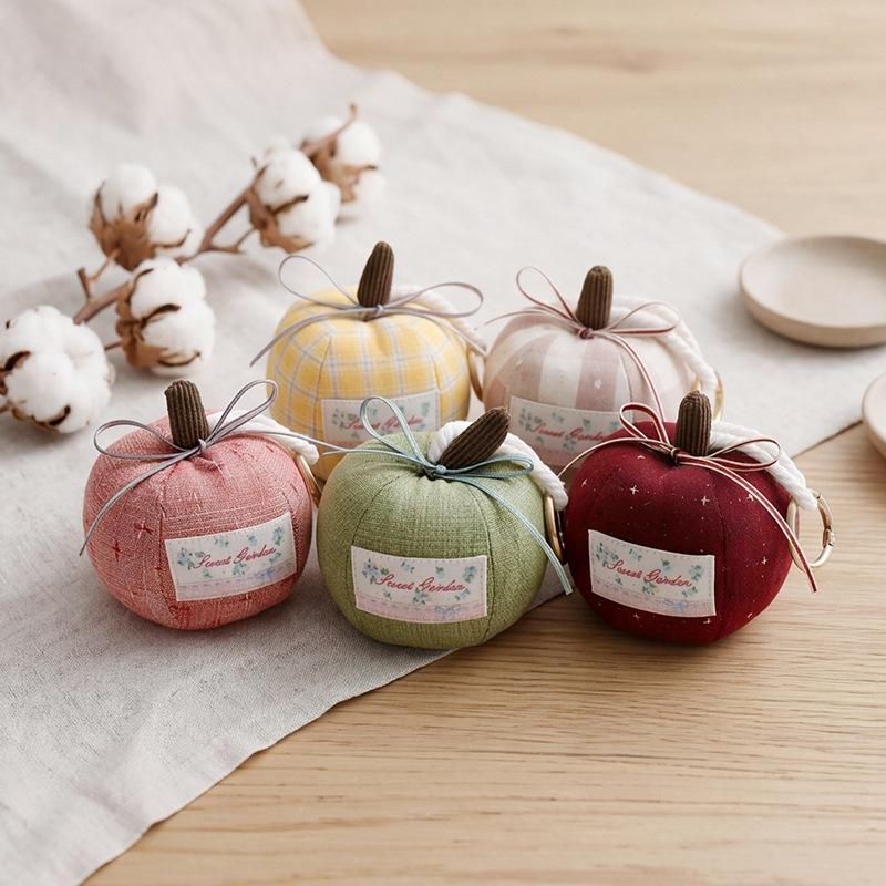Cute Plush Scented Bag Keychain Cartoon Fruit Pendant Toy Gift For Girls