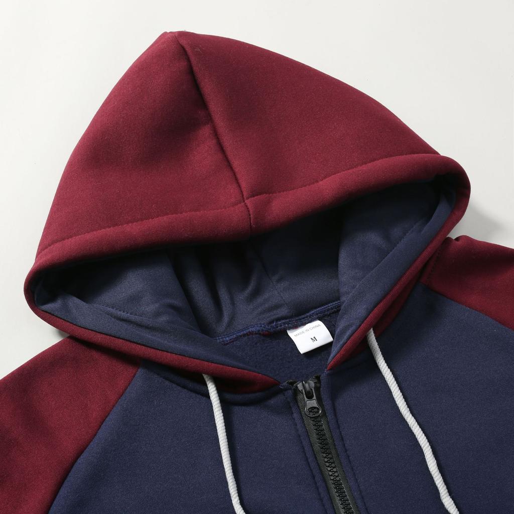 Худи "Jaggad" для мужчин Кардиган на молнии Худи с капюшоном и карманом Спорт и отдых Мужская мода Толстовки и свитшоты Уличная одежда Повседневные Мужские пальто