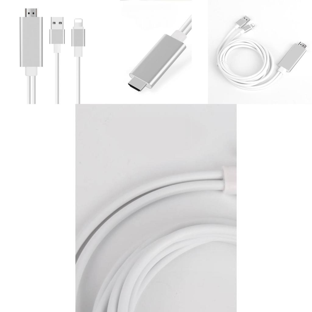 Кабель для зеркалирования экрана Apple 14 HDMI с разъемом Lightning для телефона на ТВ-дисплей