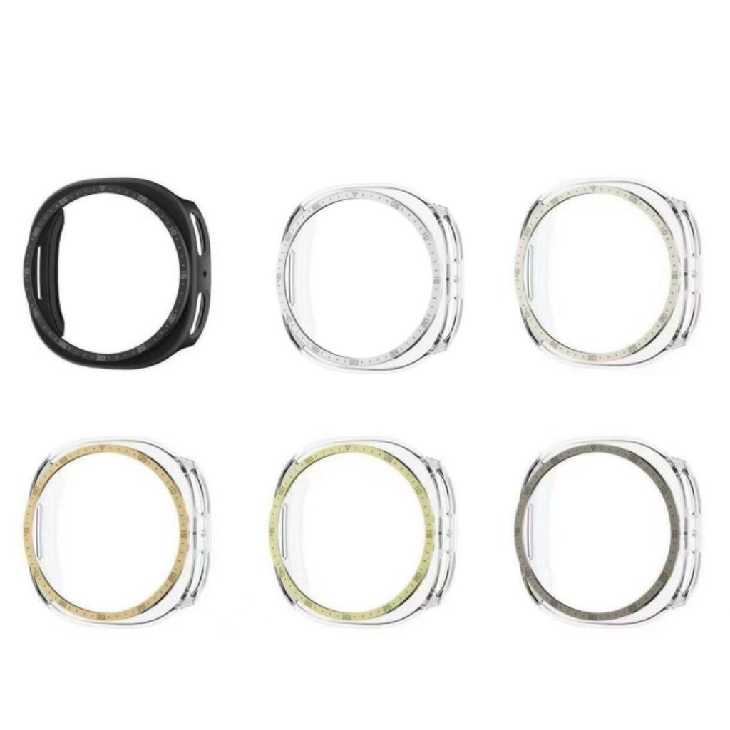 Полый чехол-накладка для Samsung Galaxy Watch 8 44 мм Аксессуары ПК Чехол-бампер для Samsung Watch8 40 мм Безель-кольцо Чехол