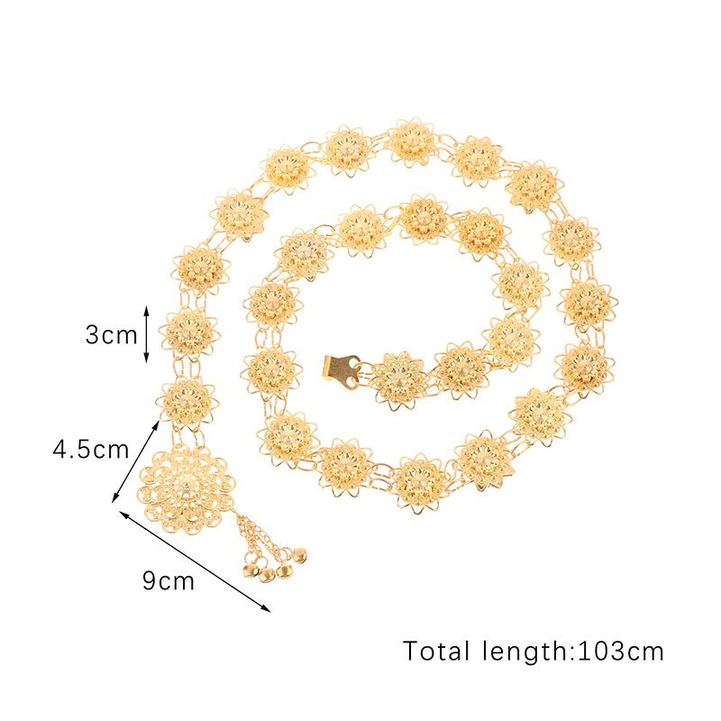 Традиционный саронг золотой цвет пояса винтажные ювелирные изделия пряжка пояс ожерелье для женщин украшения