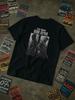 Black T-Shirt with Military Print