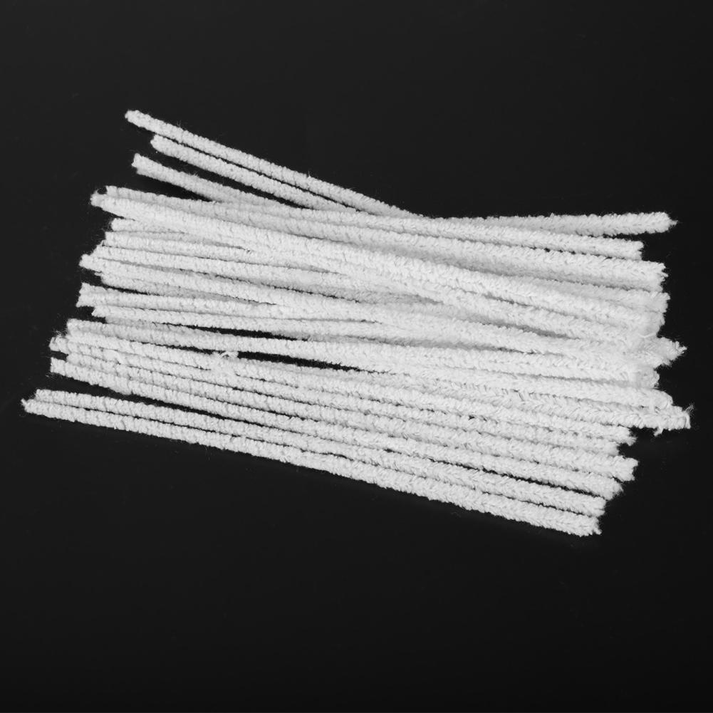 50pcs Pipe Cotton Clners, White Pipe Clners and Safe Clning Tool for Pipes, Absorb Tar and Condensate