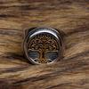 Nordic+Jewelry Hand Jewelry Titanium Steel Golden Viking Life Tree Dominant Vintage Ring Men's Jewelry