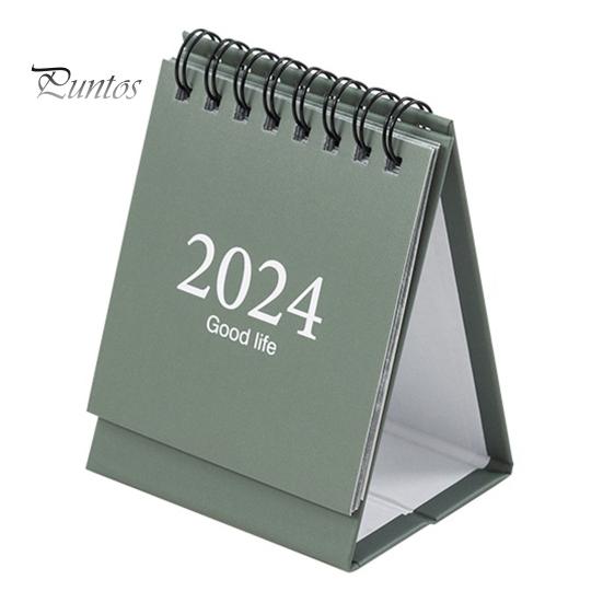 Мини-настольный календарь Спиральная катушка Запись даты переворачивания страниц 12-месячный календарь для планирования Журнал событий Портативная книга-план в простом стиле Год
