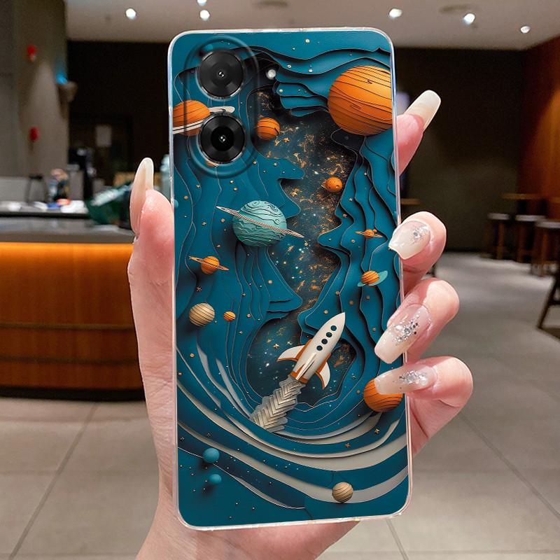 Чехол для Xiaomi Redmi A5 Цветок Бабочка Чехлы для Телефона для Redmi A5 4G Мягкий Силикон Прозрачный Funda TPU Защитная Задняя Крышка