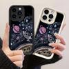 JT497 Иллюстрация на космическую тематику для iPhone 17 16 15 14 13 12 Pro Max, Samsung S26 S25 Ultra A17 A07 A56 A16 A06 A05 A15, Xiaomi 15T, Redmi 15c 14C, мягкий чехол