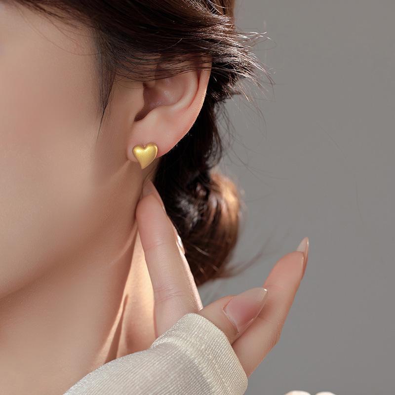 Серьги Banyan Tree S925 Silver Gold Frosted Love для женщин — необычный дизайн, небольшие и элегантные летние украшения высокого класса.