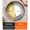 Double Flavor Hot Pot Stainless Steel Split Hot Pot with Anti-Scald Handles Chinese Induction Shabu Hot Pot for Kitchen Stove
