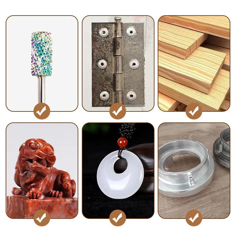 Сверло для ногтей, щетка для чистки, шлифовальная головка для маникюра, двойная щетка, электрические дрели, сверло с медной проволокой, щетка для чистки, инструменты для дизайна ногтей