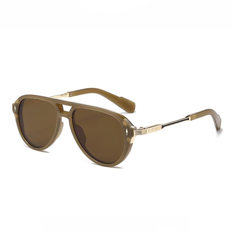 New Frame With Double Arms, Uv-protective Sunglasses, Fashionable And Versatile9044