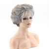 Ladies' Silver White Gradient Short Curly Hair Fashionable Headband
